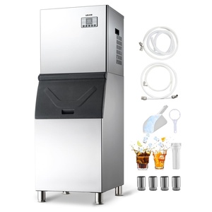 image:imageVEVOR Commercial Ice Maker Machine 450LBS24H IceMaking Machine with 250LBS Stainless Steel Storage Bin Auto SelfCleaning Ice Maker with Touchscreen for Bar Cafe Restaurant Business Commercial550
