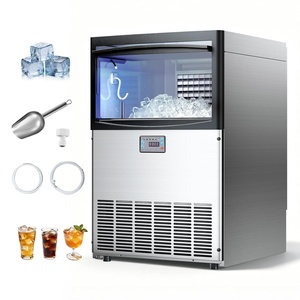 image:imageVEVOR Commercial Ice Maker Machine 80 lbs24h with 13 lbs Storage Capacity CountertopFreestandingUnder Counter Stainless Steel Ice Maker with LED Display amp SelfCleaning for Home Bar Restaurant200lbs24H