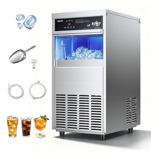 image:imageVEVOR Commercial Ice Maker Machine 80 lbs24h with 13 lbs Storage Capacity CountertopFreestandingUnder Counter Stainless Steel Ice Maker with LED Display amp SelfCleaning for Home Bar Restaurant100lbs24HBullet Ice