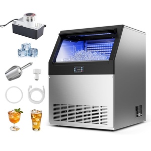 image:imageVEVOR Commercial Ice Maker Machine with Pump 100 lbs24h with 30 lbs Storage Capacity BuiltinFreestandingUnder Counter Stainless Steel Ice Maker with LED Display amp SelfCleaning for Home Bar360lbs24Hwith Pump