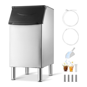 image:imageVEVOR Commercial Ice Maker Storage Bin 300 LBS Capacity IceBin Stainless Steel Commercial Ice Storage Bin with Adjustable AntiSlip Rubber Feet Suitable for Restaurant Hotel and Beverage Shops