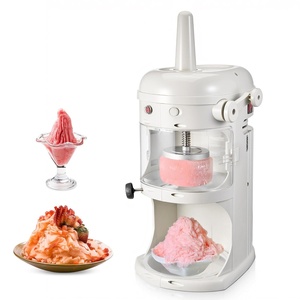image:imageVEVOR Commercial Ice Shaver Crusher 220lbshr Electric Fluffy Ice amp Snow Cone Machine 250W 1500RPM Tabletop Fluffy ShavedIce Machine for Parties Events Snack Bar Home and Commercial Use White220LBSH250W