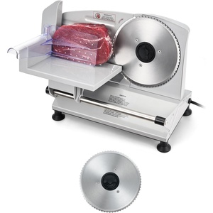image:imageVEVOR Commercial Meat Slicer 320W Electric Deli Slicer Machine with 10 inch SUS420 Blade 004 inch Adjustable Thickness for Frozen Meat Ham Baguett Steak67 inch