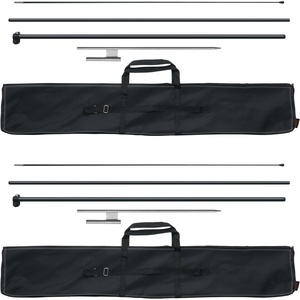image:imageVEVOR Feather Flag Pole Kit 2 Packs Swooper Flag Pole 127 ft Sign Flag Poles for Business Advertising Feather Flags Banner Outdoor with Ground Stakes and A Carrying Bag Flag Not Included127 ft