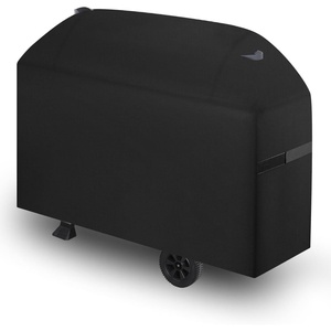 image:imageVEVOR Grill Cover 66 inch BBQ Covers for Outdoor Grills Waterproof Fade Resistant Weather Resistant Heavy Duty 600D Polyester Easy OnOff with Secure Buckles Black63inch