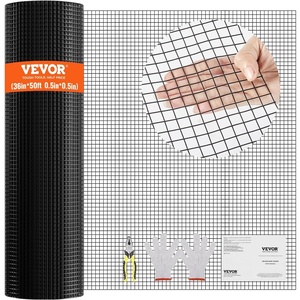 image:imageVEVOR Hardware Cloth 48 x 50 12inch Galvanized Wire Mesh Roll 19 Gauge Chicken Wire Fence Roll Vinyl Coating Metal Wire Mesh for Chicken Coop Barrier Rabbit Snake Fences Poultry Enclosures12inch 36 x 50