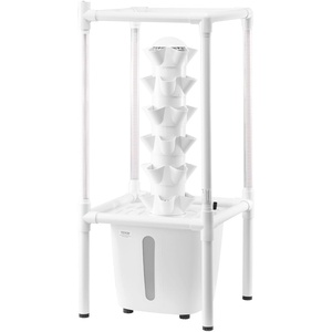 image:imageVEVOR Hydroponic Growing System with Grow Light 30 Pods Vertical 6 Tiers Hydroponic Tower Home Hydronic Garden with Water Pump Plants Germination Kit for Indoor Herbs Fruits and Vegetables6 Tiers30 PodsWith Grow Light