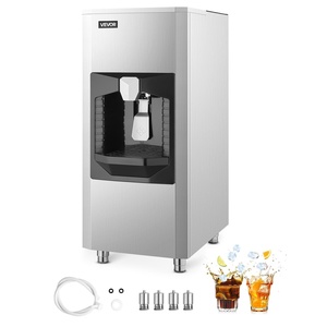 image:imageVEVOR Ice Dispenser Ice Storage Bin with 180 Lbs Storage Capacity 20 LbsMin Automatic Ice Dispensing with Crusher Height Adjustable Feet for Commercial Ice Maker Machine Restaurant and Hotel