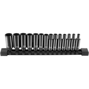 image:imageVEVOR Impact Socket Set 34 Inches 29 Piece Impact Sockets 6Point Sockets Rugged Construction CRM0 34 Inches Drive Socket Set Impact SAE 34 inch  212 inch with a Storage Cage14 14PCS CRMO