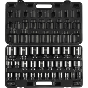 image:imageVEVOR Impact Socket Set 34 Inches 29 Piece Impact Sockets 6Point Sockets Rugged Construction CRM0 34 Inches Drive Socket Set Impact SAE 34 inch  212 inch with a Storage Cage34 29PCS CRMO