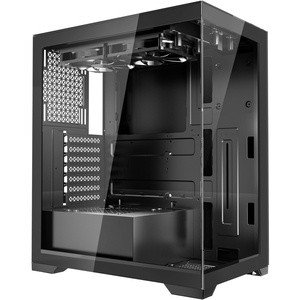 image:imageVEVOR PC Gaming Case MidTower Computer Case with HighAirflow Tempered Glass Panel Dust Filter 2 x 120 mm Fans Cable Management for GPU up to 360 mm in Length Compatible with ATXMATXITXMidTower