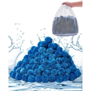 image:imageVEVOR Pool Filter Balls for Sand Filter 4 lbs Filter Balls Replace Pool Filter Sand Reusable Blue Polyester Fiber Filter Media with Wash Bag for Swimming Pool Aquarium Tank Above Ground PoolBlue