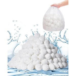 image:imageVEVOR Pool Filter Balls for Sand Filter 4 lbs Filter Balls Replace Pool Filter Sand Reusable Blue Polyester Fiber Filter Media with Wash Bag for Swimming Pool Aquarium Tank Above Ground PoolWhite