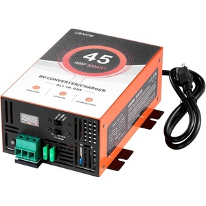 image:imageVEVOR RV Power Converter 100 Amp 110V AC to 12V DC RV Converter Battery Charger Multi Stage Smart Charging 13V to 165V Operating Range Compatible with Lithium amp Lead Acid Battery for Camper45 Amps