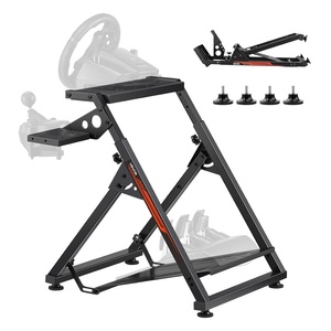 image:imageVEVOR Racing Wheel Stand HeavyDuty Simulator Cockpit Steering Wheel Stand Fit Logitech G25 G27 G29 G920 G923 Thrustmaster T300RS TX F458 T500RS T3PAPRO F1GT and CSR PedalsXshaped lite