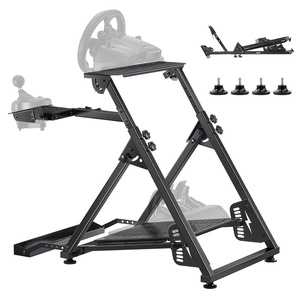 image:imageVEVOR Racing Wheel Stand HeavyDuty Simulator Cockpit Steering Wheel Stand Fit Logitech G25 G27 G29 G920 G923 Thrustmaster T300RS TX F458 T500RS T3PAPRO F1GT and CSR PedalsXshaped Pro