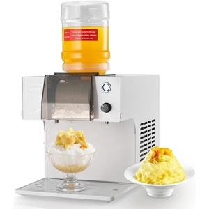 image:imageVEVOR Snowflake Ice Machine 88LBS24H Snowflake Ice Maker IceShaver Machine with Stainless Steel Blade Electric Snow Cone Maker with 048 Gal Tank 90S Fast PreCooling for Home amp Small Gathering88LBS24H