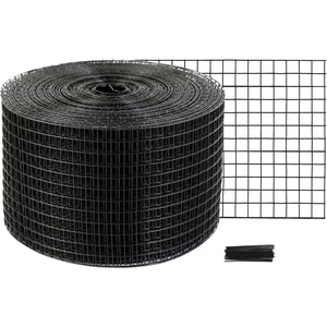 image:imageVEVOR Solar Panel Bird Guard 8inch x 98ft PVC Coated Wire Mesh Roll Kit with 100pcs Fasteners Critter Fence Pigeon Proofing Black8in x 98ft with 50pcs Tie Wires