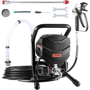 image:imageVEVOR Stand Airless Paint Sprayer 1500W 3300PSI High Pressure Airless Sprayer Cleaning Brush Hose Extension Rod Nozzles Electric Spray Paint Machine for Large Apartments Factory Buildings650W Stand Airless Paint Sprayer