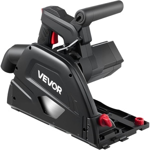image:imageVEVOR Track Saw 612Inch PlungeCut Circular Saw Kit Tracksaw with 48Tooth CarbideTipped Blade 045 Angle Adjustment 216 in Cutting Depth for Wood Plastic Guide Rail Not Included BlackBlack