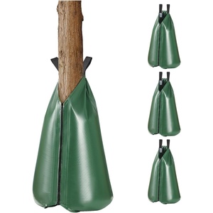 image:imageVEVOR Tree Watering Bags Slow Release 4 Pack 16 Gallons Tree Watering Ring Reusable Refillable Tree Irrigation Ring Water Bags Heavy Duty Watering System for Shrub Tree Root Drip Irrigation4Pcs 20Gal