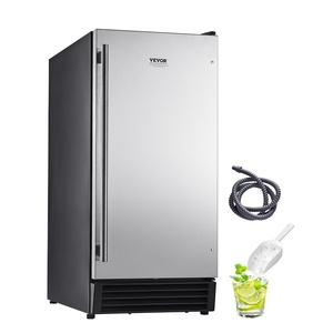 image:imageVEVOR Under Counter Ice Maker Machine Crescent Ice 25 LbsDay Stainless Steel Built in Ice Maker with Reversible Door 22Lbs Storage Ice Maker Machine for Commercial Home Kitchen No Drain RequiredCube Ice