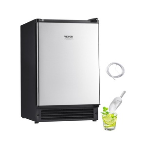 image:imageVEVOR Under Counter Ice Maker Machine Crescent Ice 25 LbsDay Stainless Steel Built in Ice Maker with Reversible Door 22Lbs Storage Ice Maker Machine for Commercial Home Kitchen No Drain RequiredCrescent Ice
