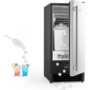 image:imageVEVOR Undercounter Builtin Ice Maker 50 LbsDay Under Counter Ice Maker Machine with Drain Pump Reversible Door Stainless Steel Freestanding Ice Maker for Commercial Home Kitchen