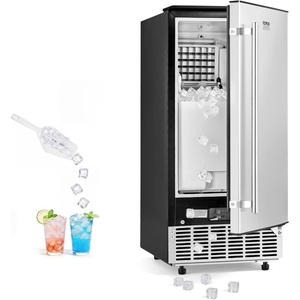 image:imageVEVOR Undercounter Builtin Ice Maker 80 LbsDay Under Counter Ice Maker Machine with Reversible Door Stainless Steel Freestanding Ice Maker for Commercial Home Kitchen Electric Drainage