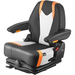 image:imageVEVOR Universal Forklift Seat Tractor Suspension Seat with Adjustable Back Armrest amp Safety Belt Secure Fold Down Tractor Seat with Micro Switch Lawnmower Seat for Skid Loader Bulldozer