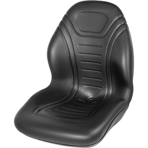 image:imageVEVOR Universal Lawn Tractor Seat Replacement Compact High Back Mower Seat Black Vinyl Forklift Seat Central Drain Hole Skid Steer Seat with Mounting Bolt Patterns of 8 x 115 amp 1125 x 1151Pc Black