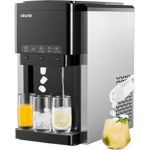 image:imageVEVOR Water Dispenser with Ice Maker 3in1 Countertop Water Dispenser 35 LBS24H 12 Cubes7 Min Fast Ice Making with 4 LBS Storage BulletCrushed ICES amp ColdWater for Home Kitchen PartyCountertop35 LBS24H