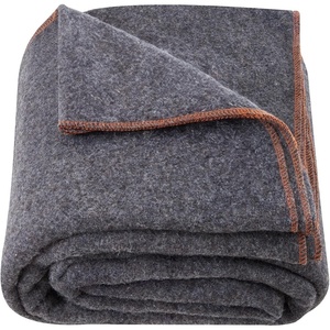 image:imageVEVOR Wool Camping Blanket Large Warm Stadium Blanket Flame Retardant Great for Outdoors Picnics Hiking Sports Events Travel Car amp Bushcraft Survival Kits 64 x 88 Striped Throw BlanketGrey