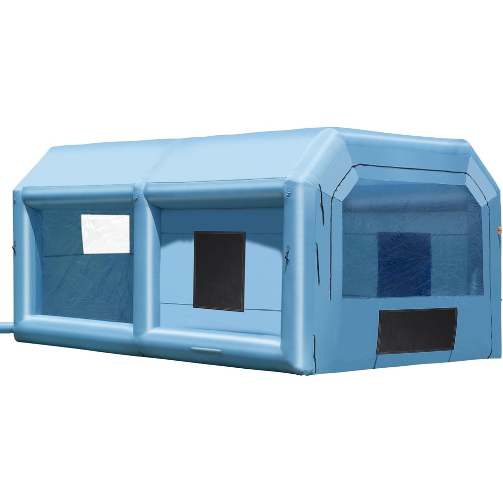 image:imageVEVOR Inflatable Paint Booth 98 x 82 x 82 ft Inflatable Spray Booth with 550W Powerful Blower and Air Filter System Portable Car Paint Booth for Motorcycle Bicycle Small Furniture Painting21x135x10Ft