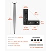 image:imageHappybuy Hairpin Table Legs 36 in Black Set of 4 Desk Legs 220 lbs Load Capacity Each Leg Hairpin Desk Legs 3 Rods for Bench Desk Dining End Table Chairs Carbon Steel DIY Heavy Duty Furniture Legs