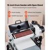 image:imageVEVOR 10 Benchtop Drum Sander 1HP 1725RPM Dual Motor Drum Sander for Woodworking  Variable Speed Conveyor Belt amp 4 Dust Collection Port for Cabinet Making amp Furniture Finishing16Inch