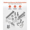 image:imageVEVOR 1110 Pcs Bolts and Nuts Assortment Kit Imperial Machine Screws and Flat Washers Stainless Steel 1024832256632440 for FurnitureEquipmentVehicle Assembly Silver246 PCS  Imperial 1420  51618  3816