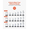 image:imageVEVOR 1110 Pcs Bolts and Nuts Assortment Kit Imperial Machine Screws and Flat Washers Stainless Steel 1024832256632440 for FurnitureEquipmentVehicle Assembly Silver566 PCS  Imperial 1420  51618  3816