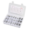 image:imageVEVOR 1110 Pcs Bolts and Nuts Assortment Kit Imperial Machine Screws and Flat Washers Stainless Steel 1024832256632440 for FurnitureEquipmentVehicle Assembly Silver1 100 PCS  Imperial 2  4  6  8  10