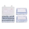 image:imageVEVOR 1110 Pcs Bolts and Nuts Assortment Kit Imperial Machine Screws and Flat Washers Stainless Steel 1024832256632440 for FurnitureEquipmentVehicle Assembly Silver2 250 PCS  Metric  Imperial