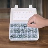 image:imageVEVOR 1110 Pcs Bolts and Nuts Assortment Kit Imperial Machine Screws and Flat Washers Stainless Steel 1024832256632440 for FurnitureEquipmentVehicle Assembly Silver2 250 PCS  Metric  Imperial