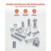 image:imageVEVOR 1110 Pcs Bolts and Nuts Assortment Kit Imperial Machine Screws and Flat Washers Stainless Steel 1024832256632440 for FurnitureEquipmentVehicle Assembly Silver2 250 PCS  Metric  Imperial