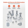 image:imageVEVOR 1110 Pcs Bolts and Nuts Assortment Kit Imperial Machine Screws and Flat Washers Stainless Steel 1024832256632440 for FurnitureEquipmentVehicle Assembly Silver566 PCS  Imperial 1420  51618  3816