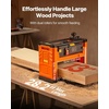 image:imageVEVOR 13Inch Spiral Thickness Planer Woodworking Power Benchtop Planer with 2000W 23500 RPM Powerful Motor Single Speed for Hard amp Soft Wood MaterialSingle Speed 2 Blade