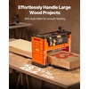 image:imageVEVOR 13Inch Spiral Thickness Planer Woodworking Power Benchtop Planer with 2000W 23500 RPM Powerful Motor Single Speed for Hard amp Soft Wood MaterialTwo Speed 3 Blade