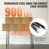 image:imageVEVOR 16 Hairpin Furniture Legs Metal Home DIY Projects for Nightstand Coffee Table Desk 500lbs Load Capacity with Rubber Floor Protectors Metal Heavy Duty Sturdy Modern Table Legs 4PCS BlackHairpin3 rods solid