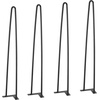 image:imageVEVOR 16 Hairpin Furniture Legs Metal Home DIY Projects for Nightstand Coffee Table Desk 500lbs Load Capacity with Rubber Floor Protectors Metal Heavy Duty Sturdy Modern Table Legs 4PCS BlackHairpin2 rods solid