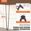 image:imageVEVOR 16 Hairpin Furniture Legs Metal Home DIY Projects for Nightstand Coffee Table Desk 500lbs Load Capacity with Rubber Floor Protectors Metal Heavy Duty Sturdy Modern Table Legs 4PCS BlackHairpin2 rods solid
