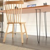 image:imageVEVOR 16 Hairpin Furniture Legs Metal Home DIY Projects for Nightstand Coffee Table Desk 500lbs Load Capacity with Rubber Floor Protectors Metal Heavy Duty Sturdy Modern Table Legs 4PCS BlackHairpin2 rods solid