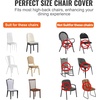image:imageVEVOR 200 Pcs FlatFront Chair Covers Polyester Spandex Chair Cover Stretch Slipcovers Wedding Holiday Banquet Party Celebration Dining WhiteBeigeb